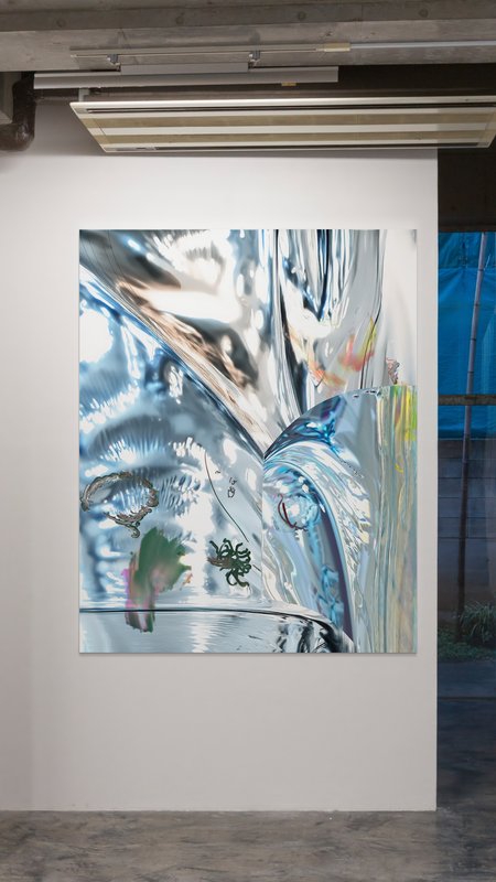 Alex Fischer, Chrome Butter Medusa, 2024-04-24 digital composite